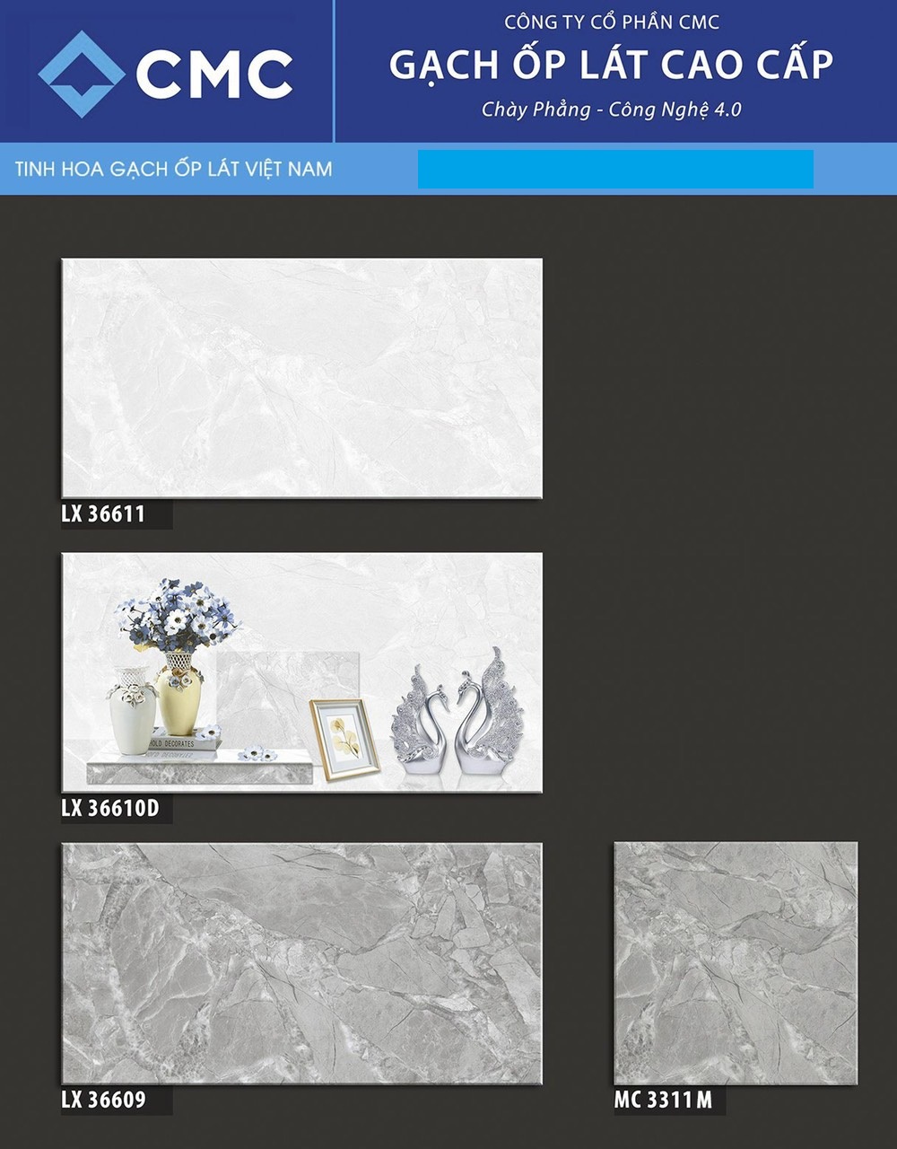 Gạch ốp VS theo bộ 30x60 CMC LX 36609 (36610, 36611)