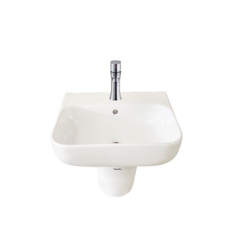 Chậu rửa mặt + Chân sứ Thái Bình