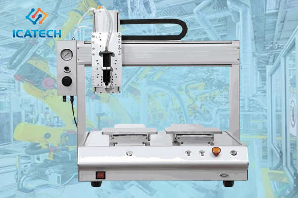 GIỚI THIỆU MÁY BƠM KEO ROBOT 1 TRỤC 2 BÀN AG – 0402 – SERIES