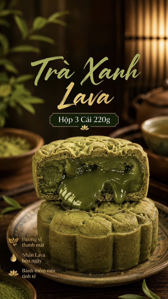 TRUNG THU TRÀ XANH LAVA (cái 220-250gr)