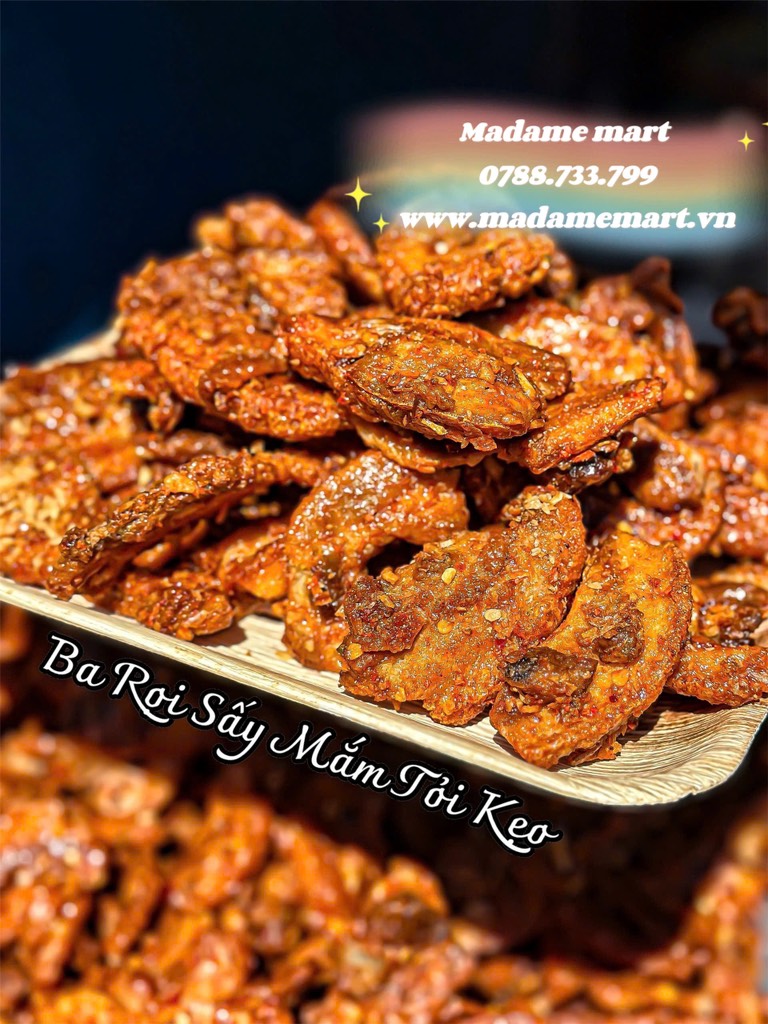 BA RỌI SẤY MẮM TỎI KẸO (Hủ 300G)