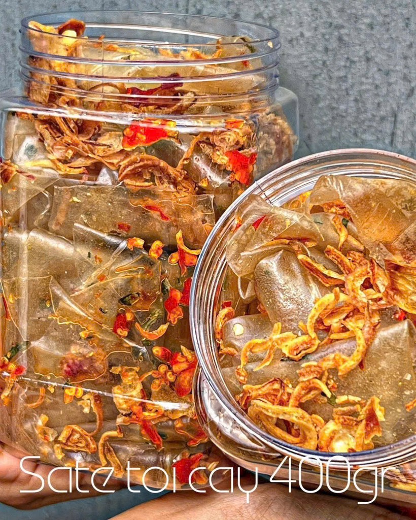 BT DẺO SATE TỎI CAY PHƠI SƯƠNG