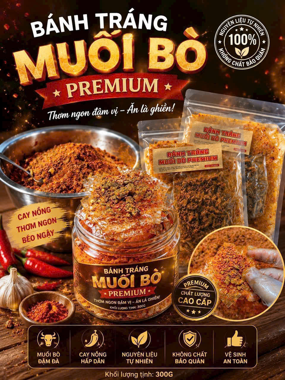BÁNH TRÁNG MUỐI BÒ PREMIUM