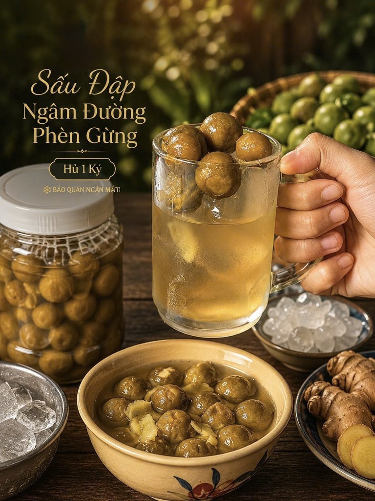 SẤU ĐẬP NGÂM ĐƯỜNG PHÈN GỪNG