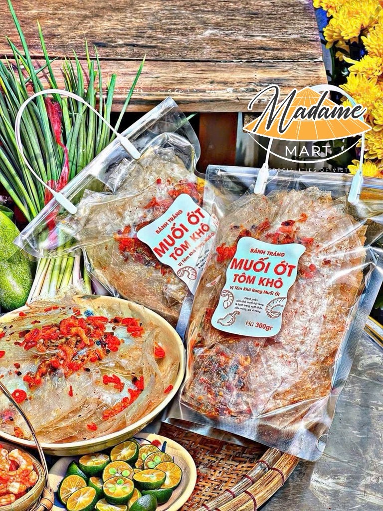 BÁNH TRÁNG MUỐI ỚT TÔM KHÔ