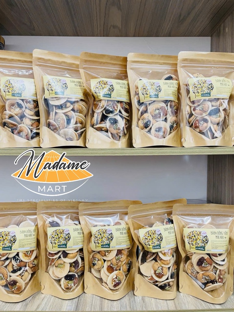 BÁNH ĐỒNG TIỀN MIX HẠT (Túi 250G)