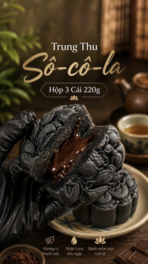 TRUNG THU SOCOLA TIRAMISU CHẢY (cái 220-250gr)