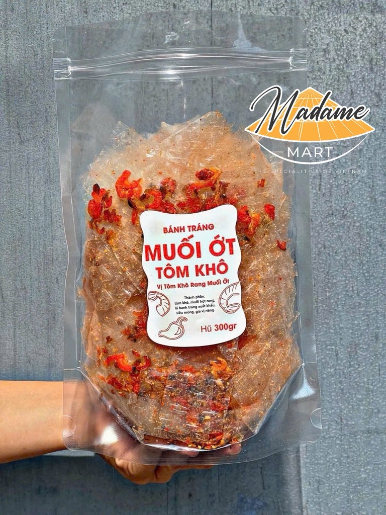 BÁNH TRÁNG MUỐI ỚT TÔM KHÔ