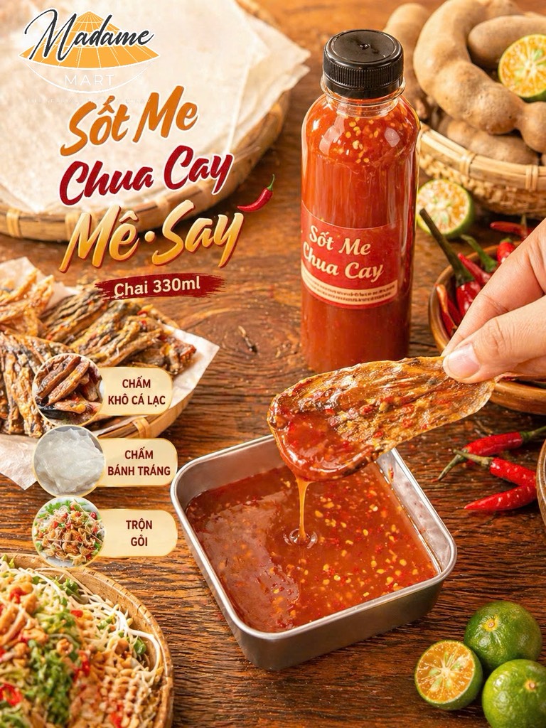 SỐT ME CHUA CAY