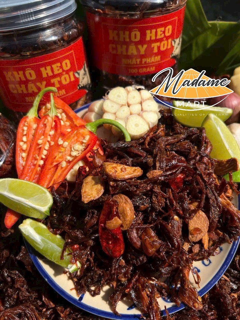 KHÔ HEO CHÁY TỎI (Hũ 300G)