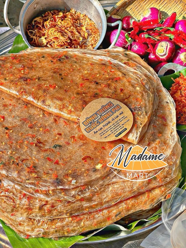 BÁNH TRÁNG DẺO TẮC HÀNH PHI RUỐC CAY (XẤP 500G)