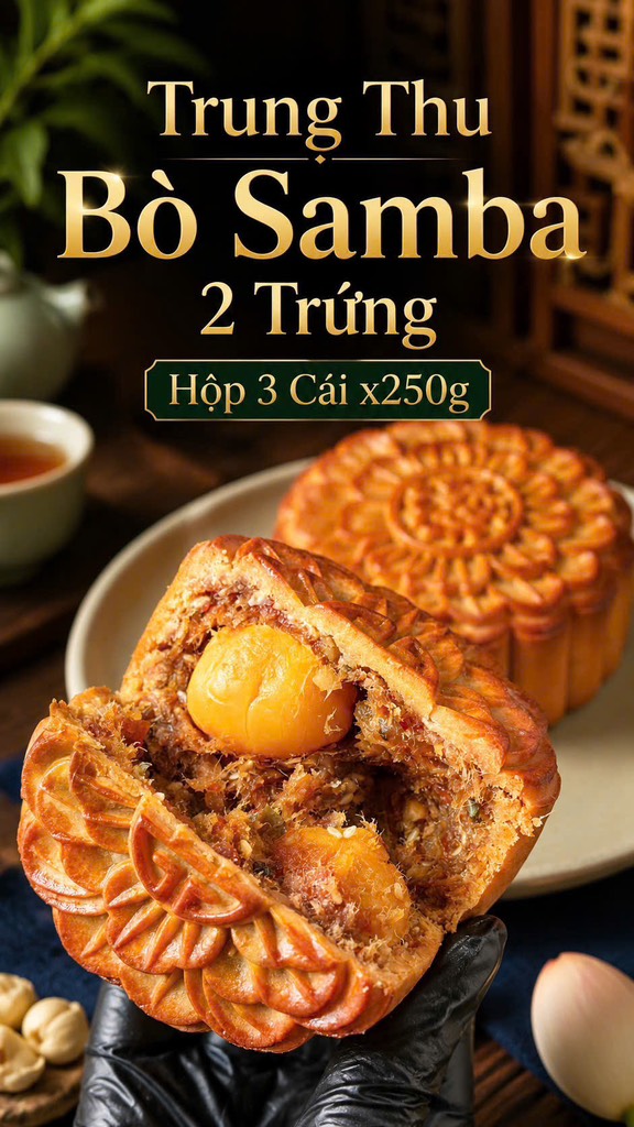 TRUNG THU BÒ SAMBA 2 TRỨNG (cái 220-250gr)
