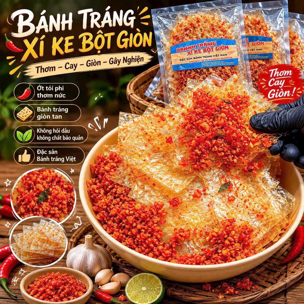 BÁNH TRÁNG XÌ KE BỘT GIÒN