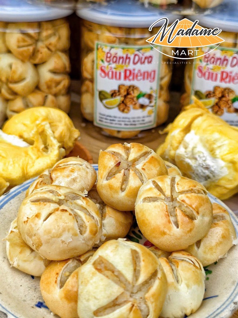 BÁNH DỪA NƯỚNG SẦU RIÊNG ĐỒNG TIỀN