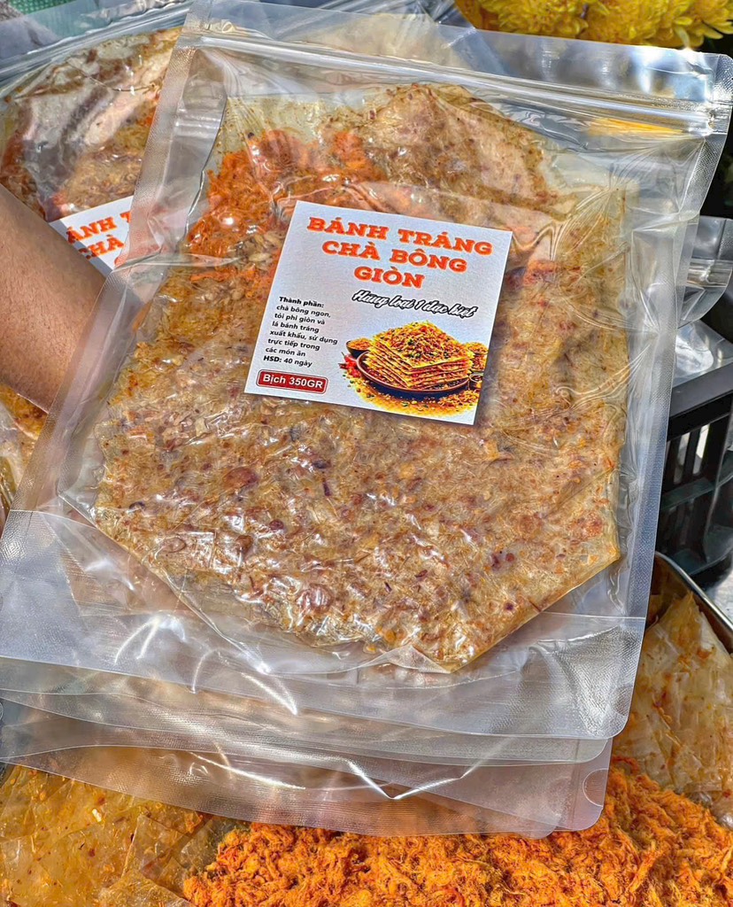 BÁNH TRÁNG CHÀ BÔNG XÙ TỎI