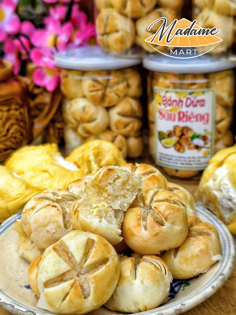 BÁNH DỪA NƯỚNG SẦU RIÊNG ĐỒNG TIỀN