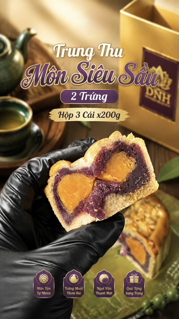 TRUNG THU KHOAI MÔN SIÊU SẦU 2 TRỨNG (cái 200-220gr)