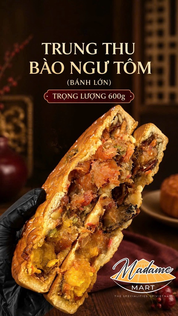 TRUNG THU BÀO NGƯ TÔM 5 TRỨNG (Bánh lớn)
