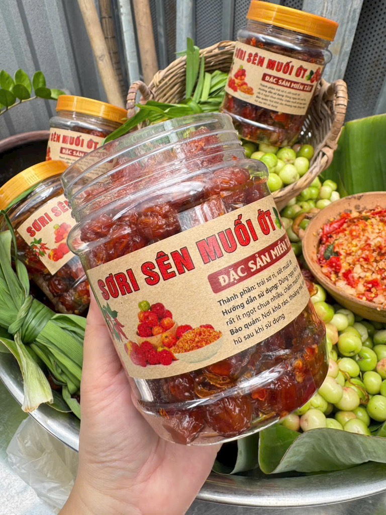 MỨT SƠRI SÊN MUỐI ỚT