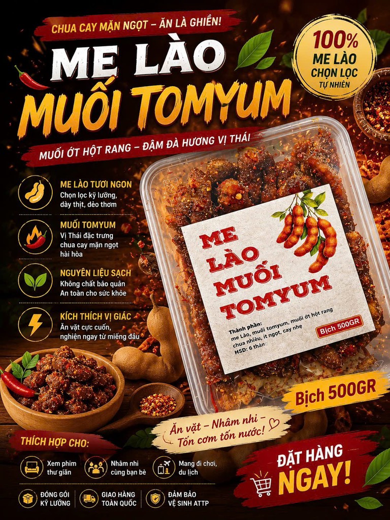 ME LÀO MUỐI TOMYUM