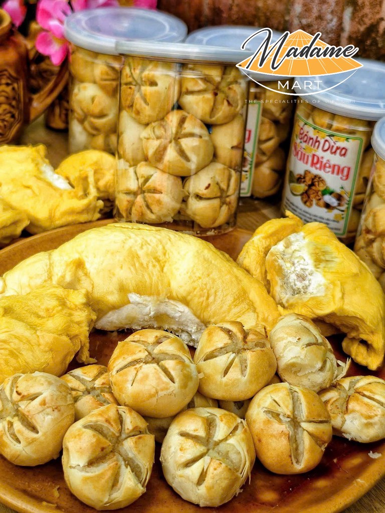 BÁNH DỪA NƯỚNG SẦU RIÊNG ĐỒNG TIỀN