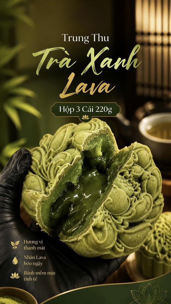 TRUNG THU TRÀ XANH LAVA (cái 220-250gr)