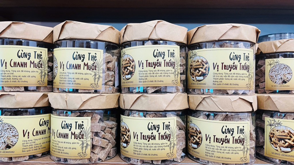 GỪNG THẺ VỊ TRUYỀN THỐNG (Hủ 250G)