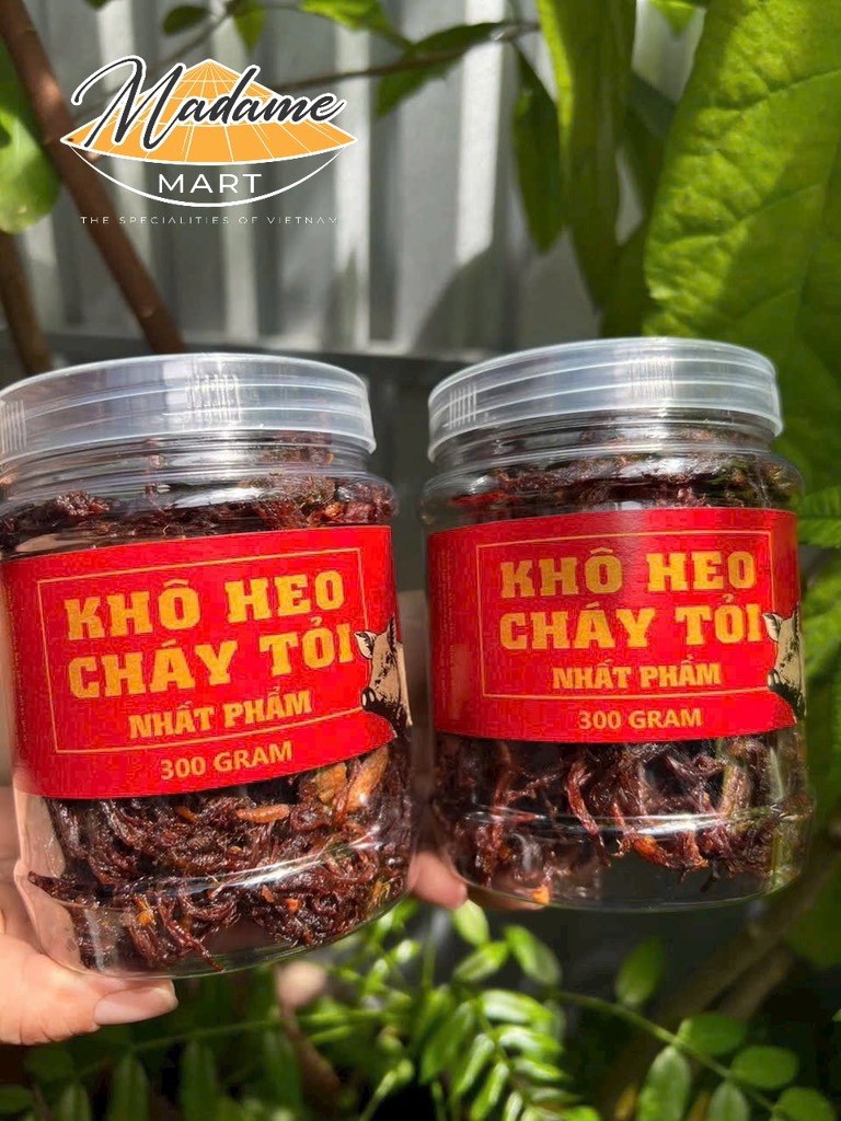 KHÔ HEO CHÁY TỎI (Hũ 300G)