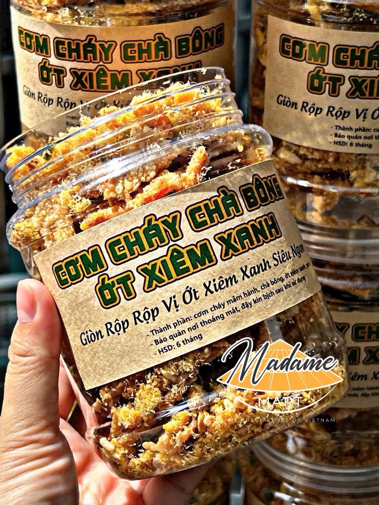 CƠM CHÁY CHÀ BÔNG ỚT XIÊM XANH