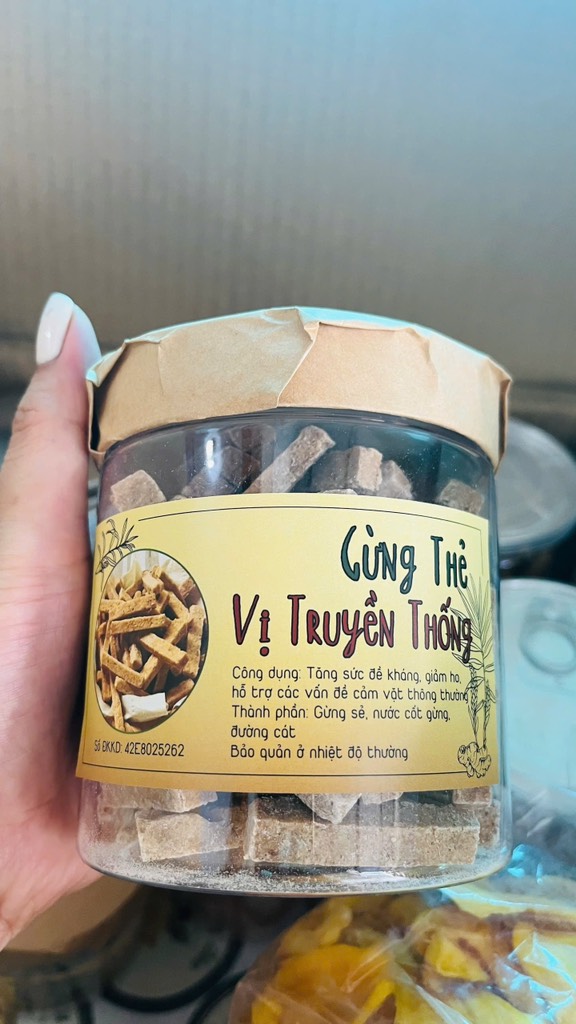 GỪNG THẺ VỊ TRUYỀN THỐNG (Hủ 250G)