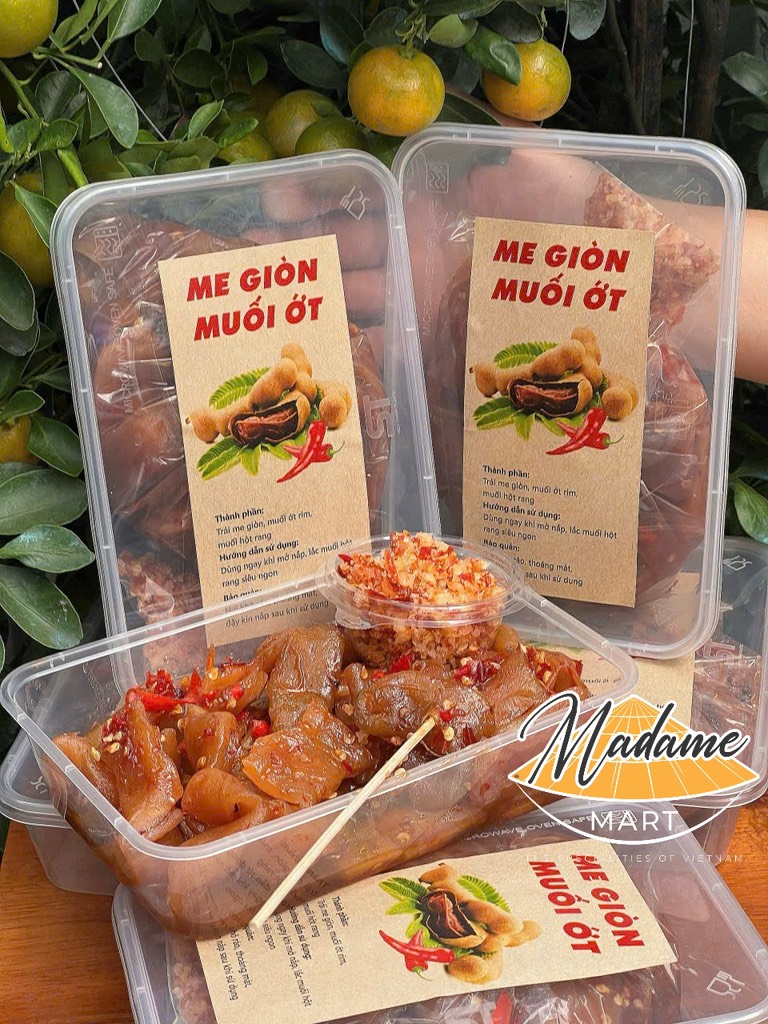 ME GIÒN MUỐI ỚT (Hộp 500G)