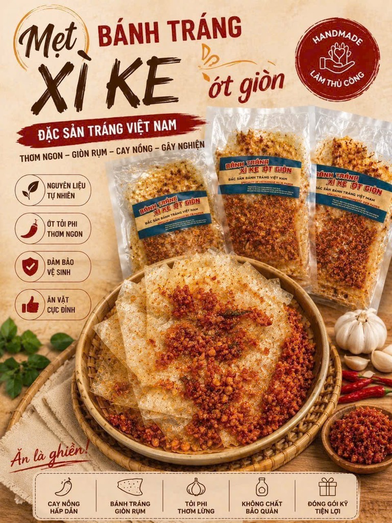 BÁNH TRÁNG XÌ KE BỘT GIÒN