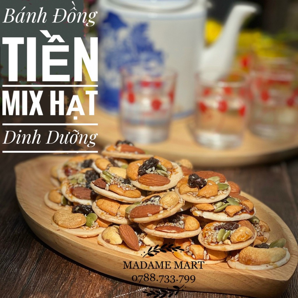 BÁNH ĐỒNG TIỀN MIX HẠT (Túi 250G)