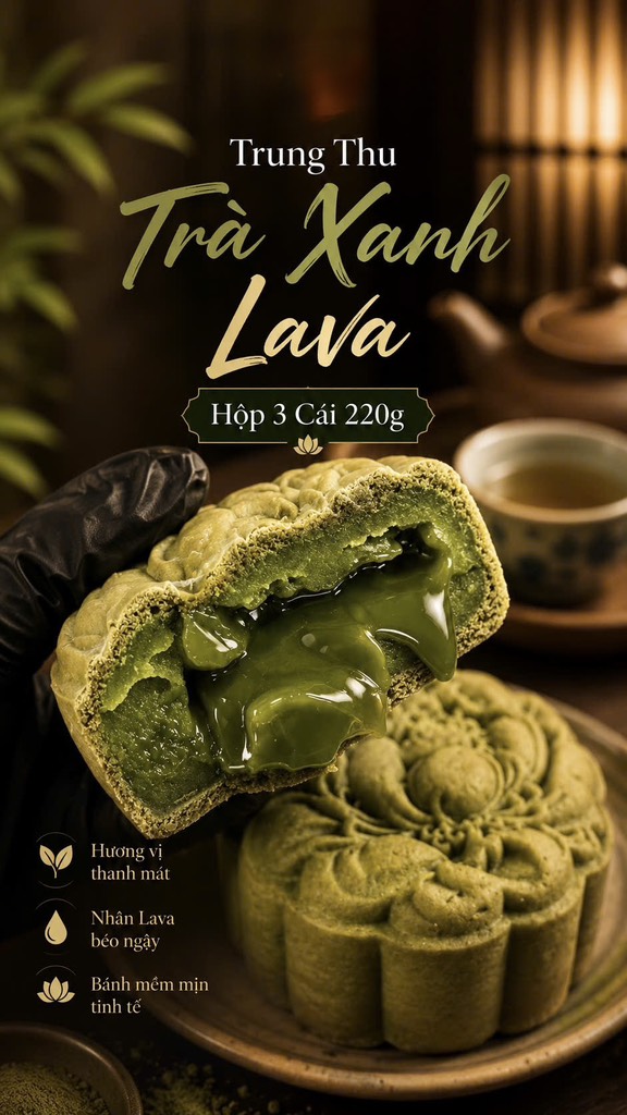 TRUNG THU TRÀ XANH LAVA (cái 220-250gr)
