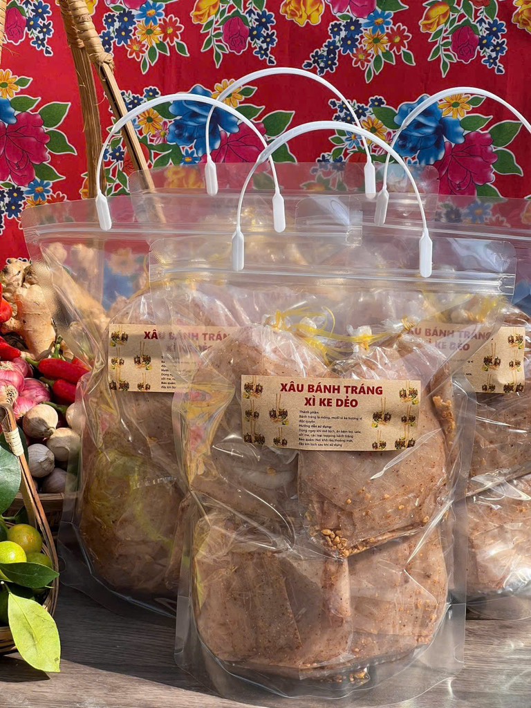 BÁNH TRÁNG SATE MUỐI TỎI (SET 10 BỊCH)