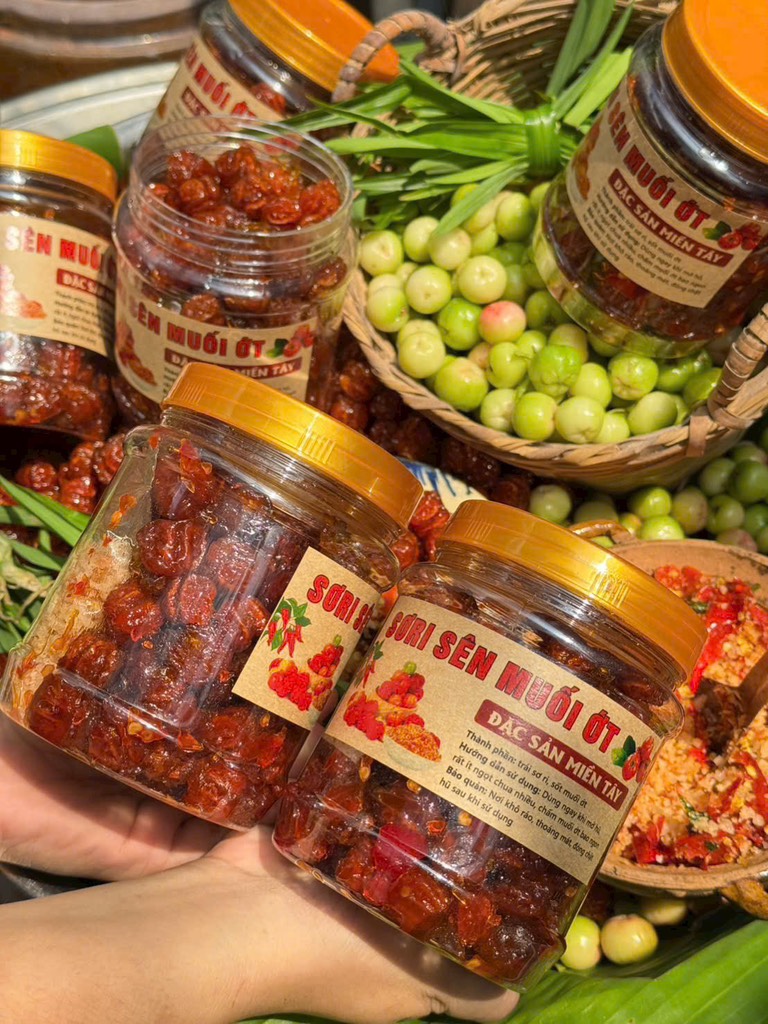 MỨT SƠRI SÊN MUỐI ỚT