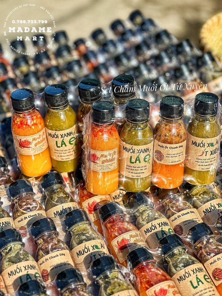 SET CHẤM MUỐI ỚT TỨ XUYÊN