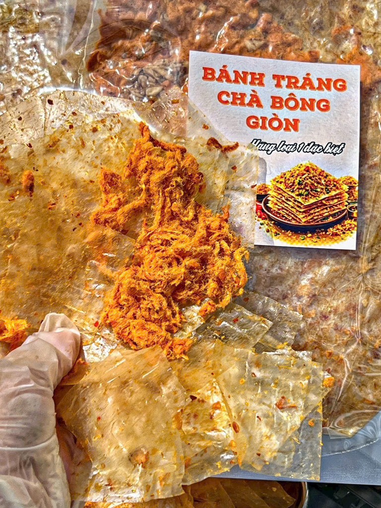 BÁNH TRÁNG CHÀ BÔNG XÙ TỎI