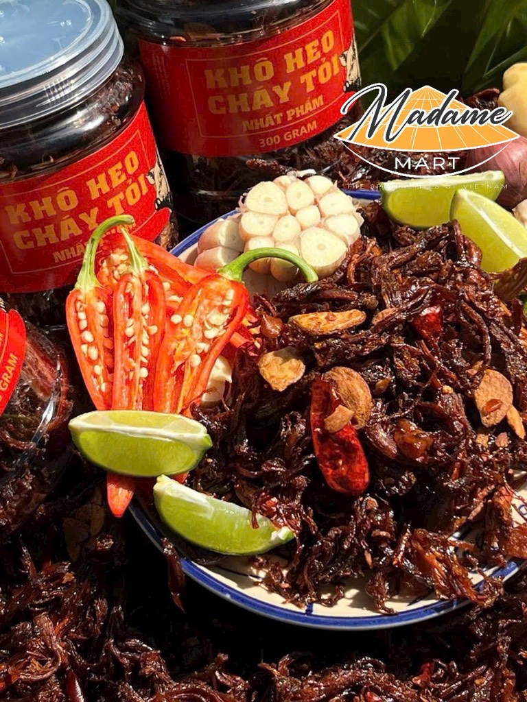 KHÔ HEO CHÁY TỎI (Hũ 300G)