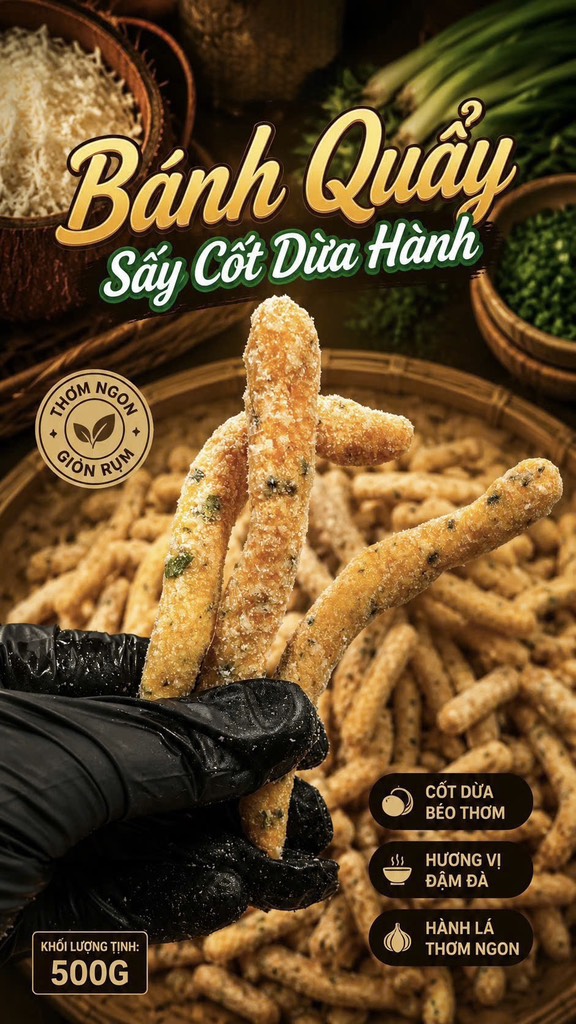 BÁNH QUẨY SẤY NƯỚC CỐT DỪA