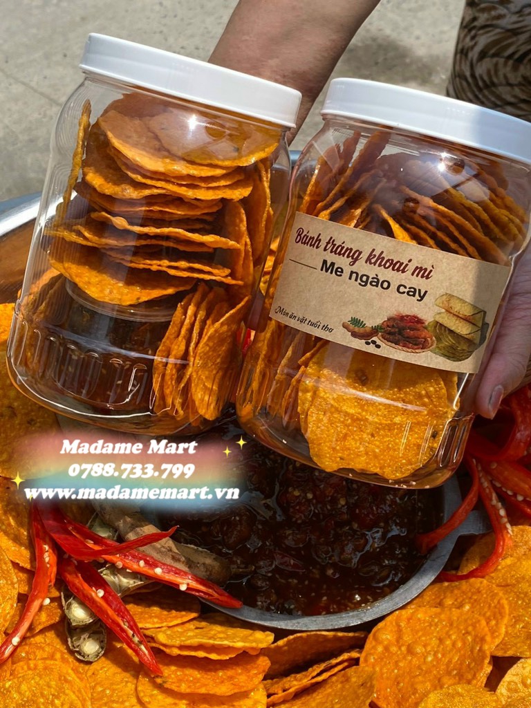 BÁNH TRÁNG KHOAI MÌ ME NGÀO