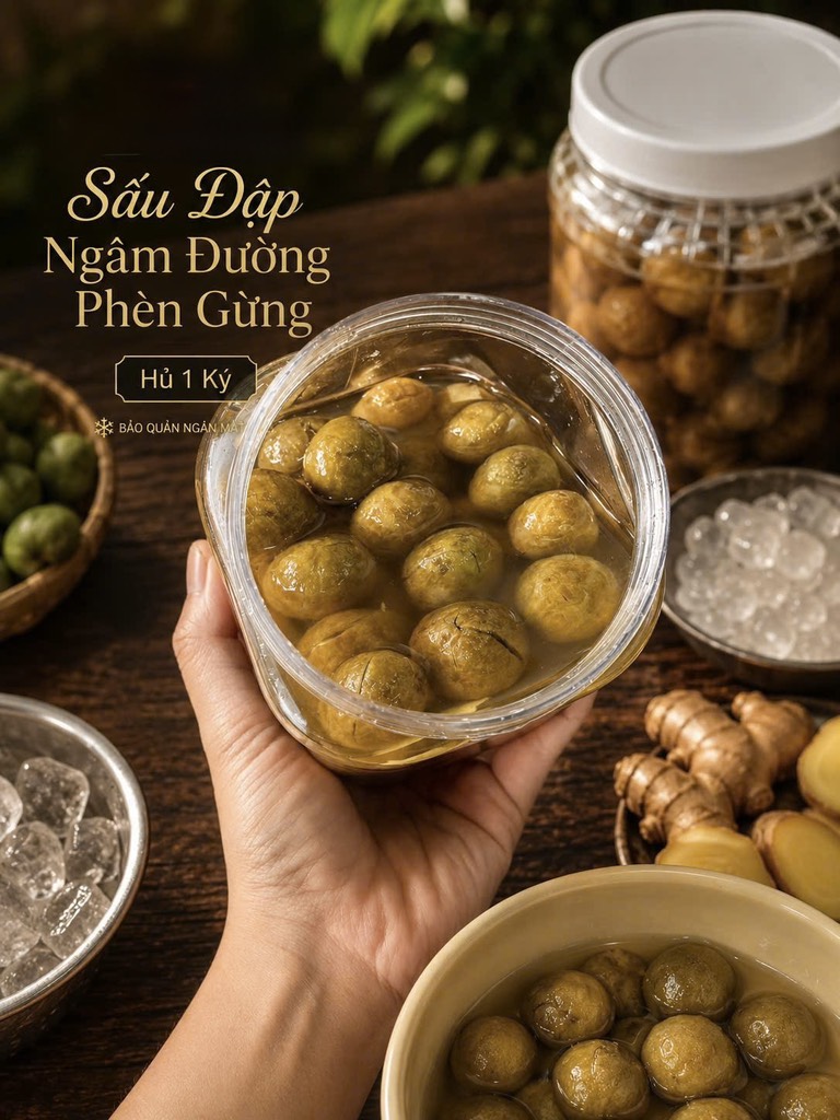 SẤU ĐẬP NGÂM ĐƯỜNG PHÈN GỪNG