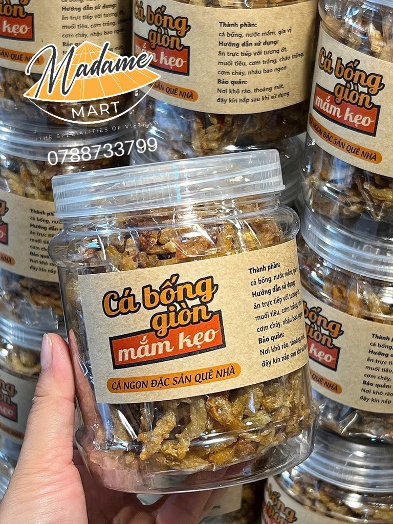 CÁ BỐNG GIÒN MẮM KẸO (Hũ 300G)