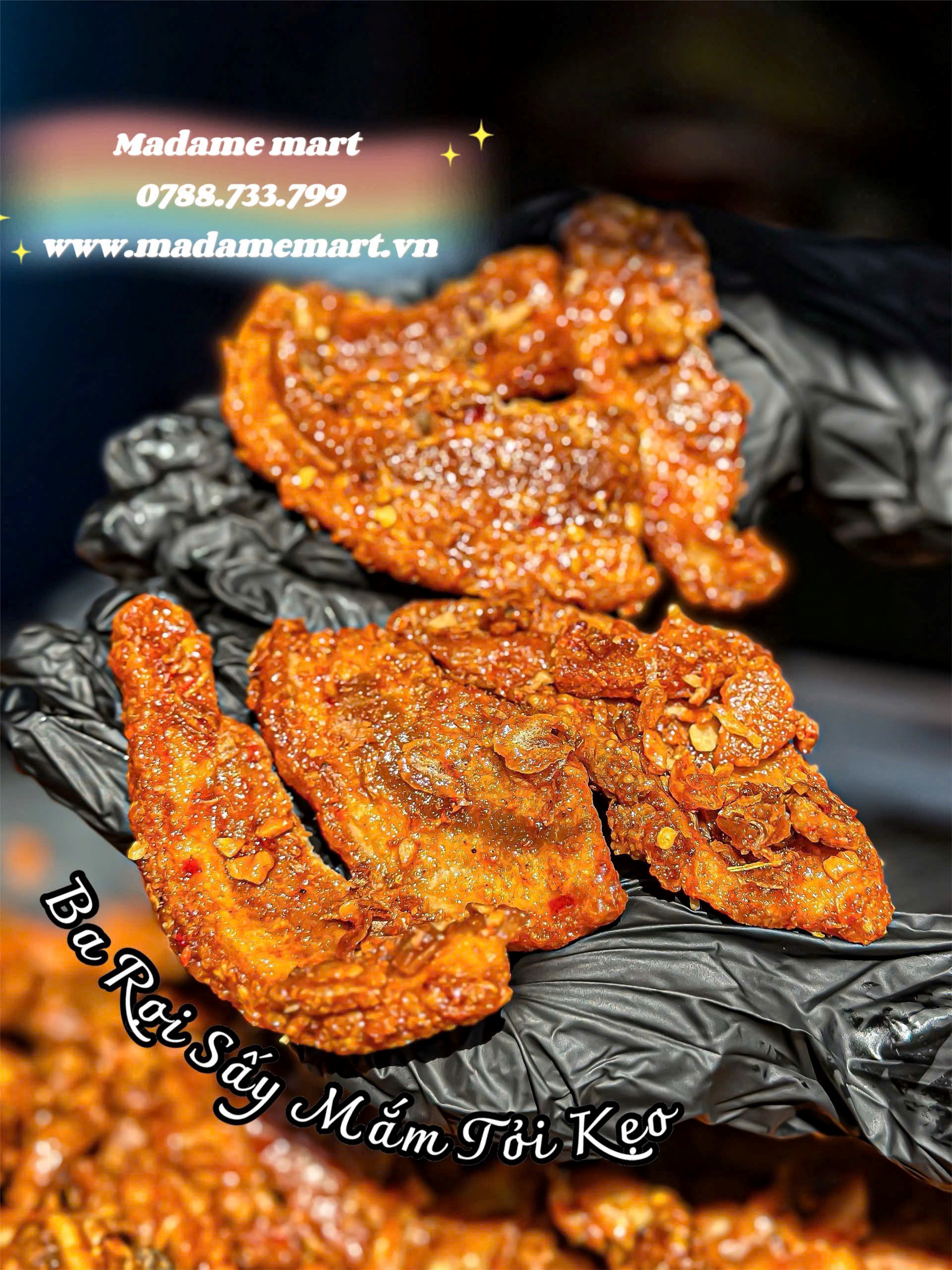 BA RỌI SẤY MẮM TỎI KẸO (Hủ 300G)