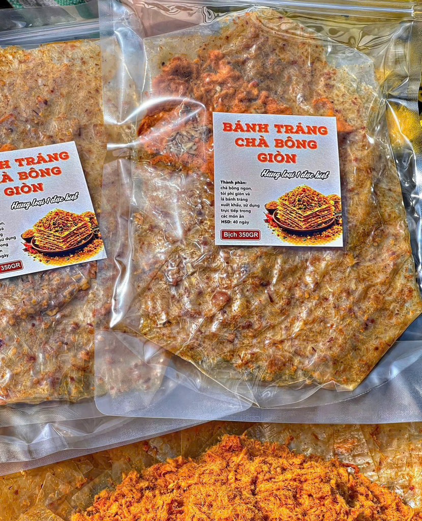 BÁNH TRÁNG CHÀ BÔNG XÙ TỎI