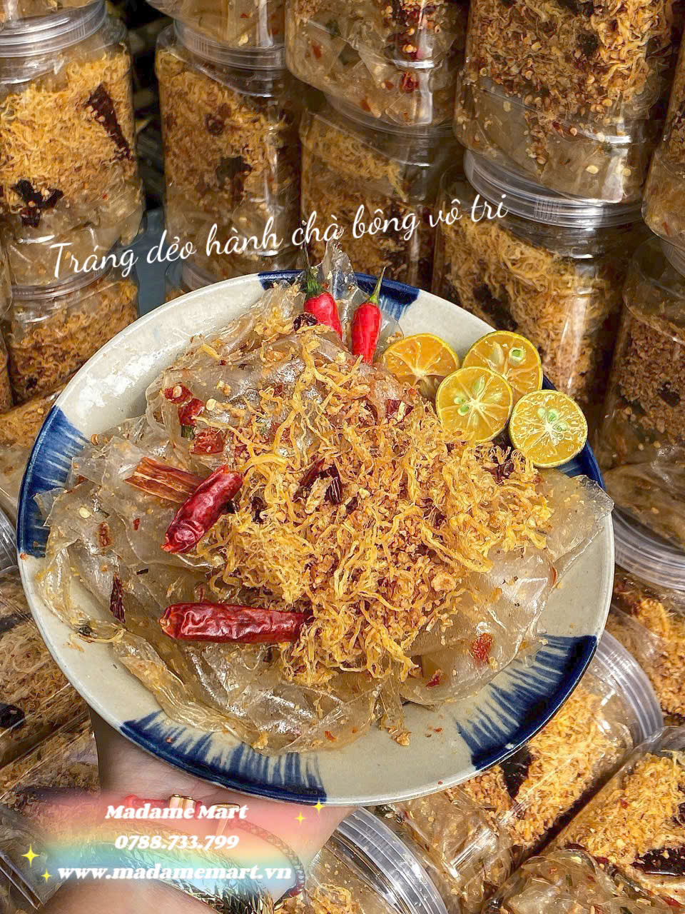 TRÁNG DẺO HÀNH CHÀ BÔNG VÔ TRI (Hủ 400G)