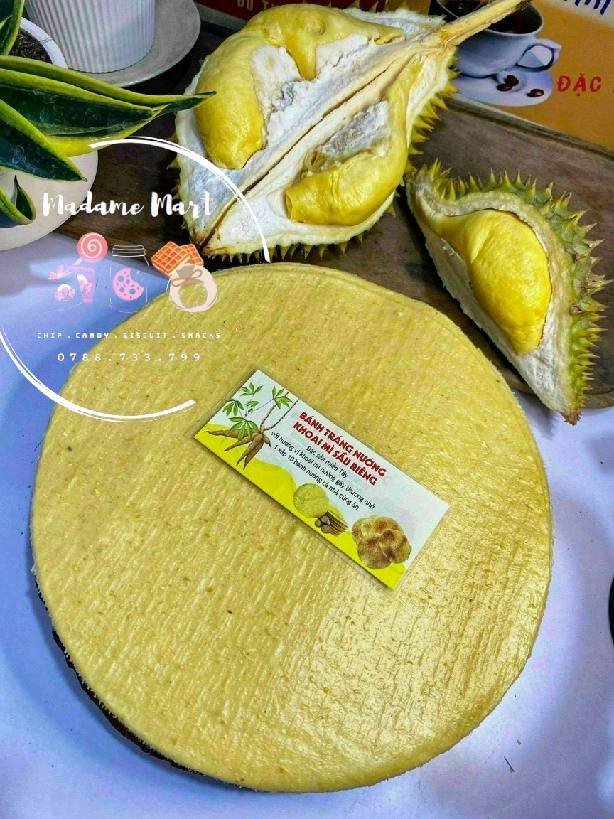 BÁNH TRÁNG NƯỚNG KHOAI MÌ SẦU RIÊNG