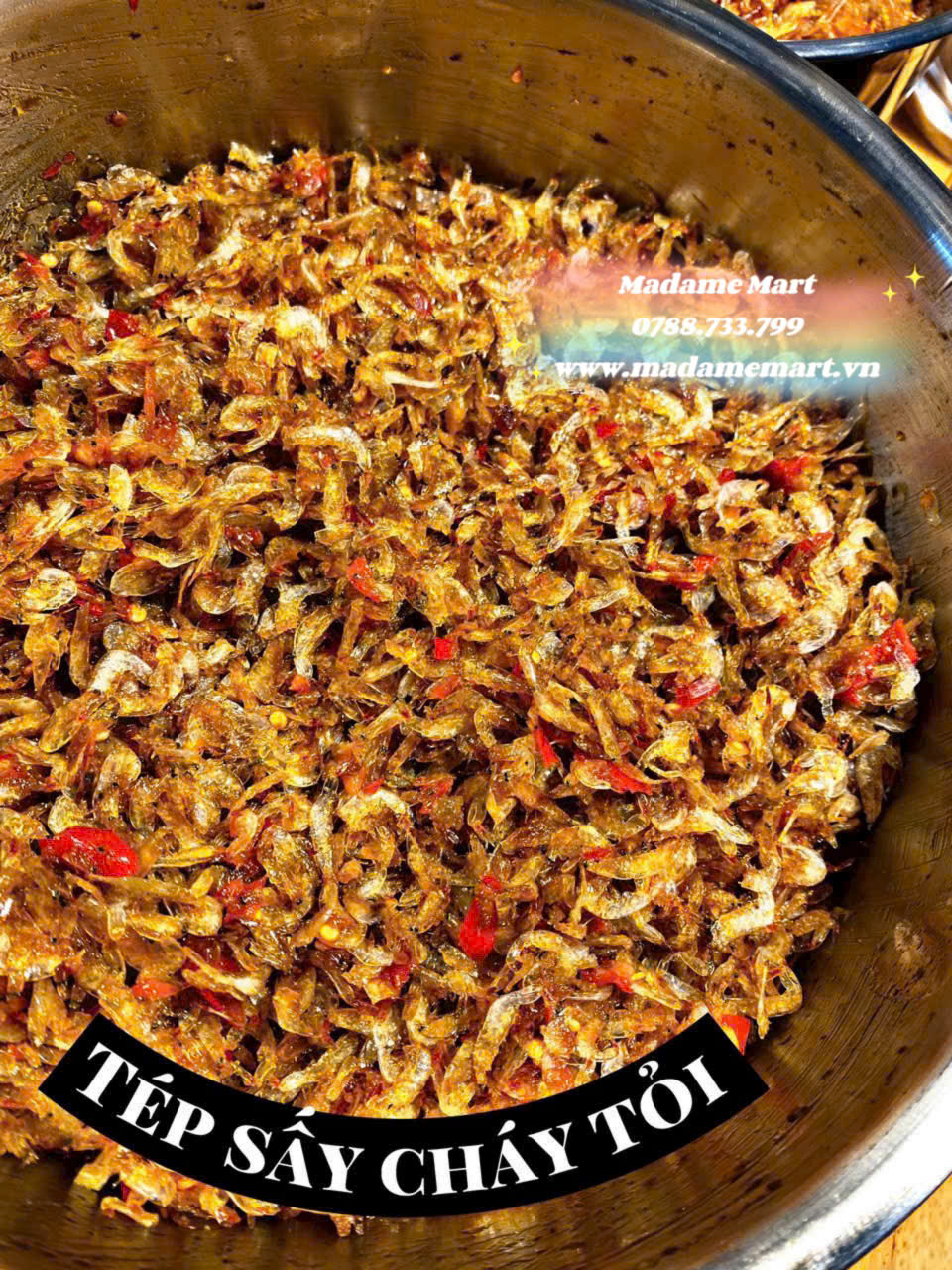 BÁNH TRÁNG DẺO ME TÉP CHÁY TỎI (Hủ 500G)