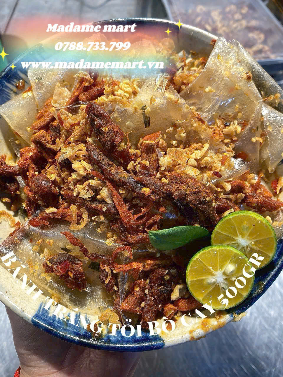 TRÁNG DẺO HÀNH BÒ TỎI CAY (Hũ 500G)