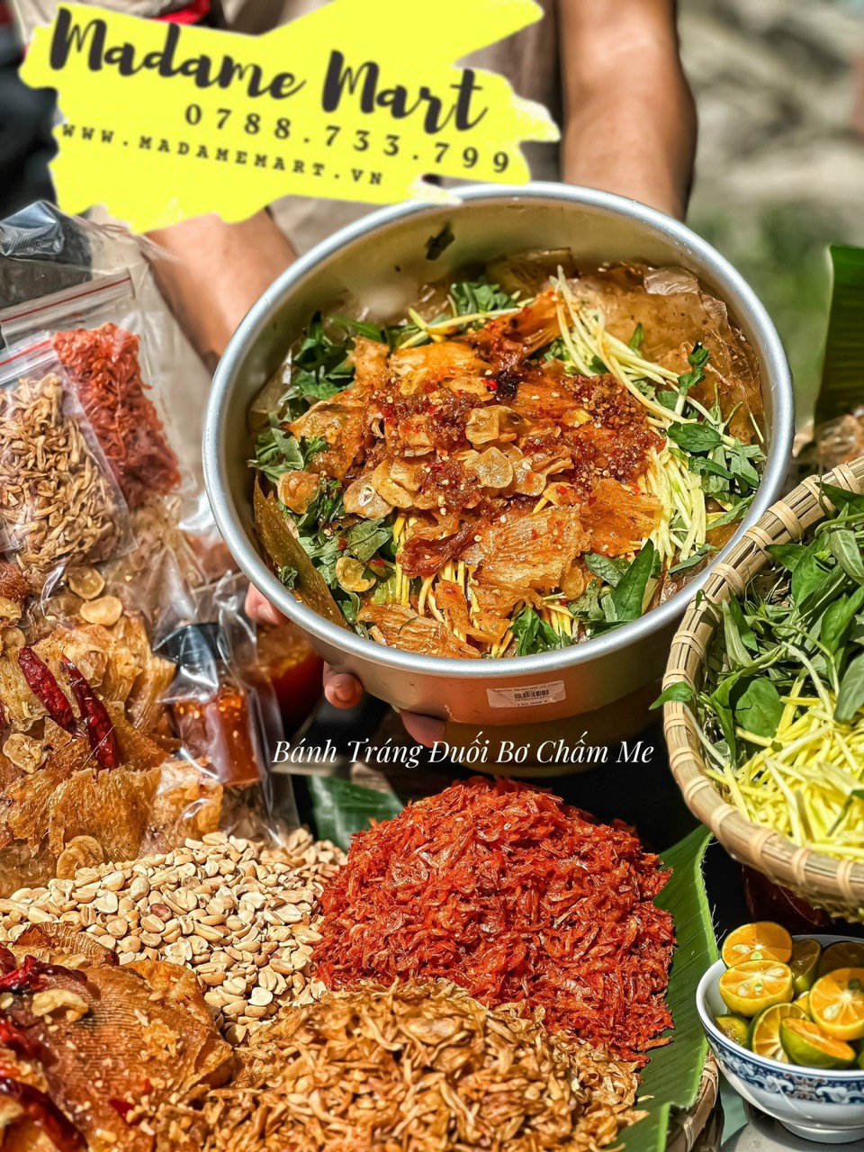 BÁNH TRÁNG ĐUỐI BƠ CHẤM ME